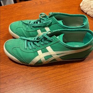 Onitsuka Tiger by Asics Men's Teal/ green and White Sneakers